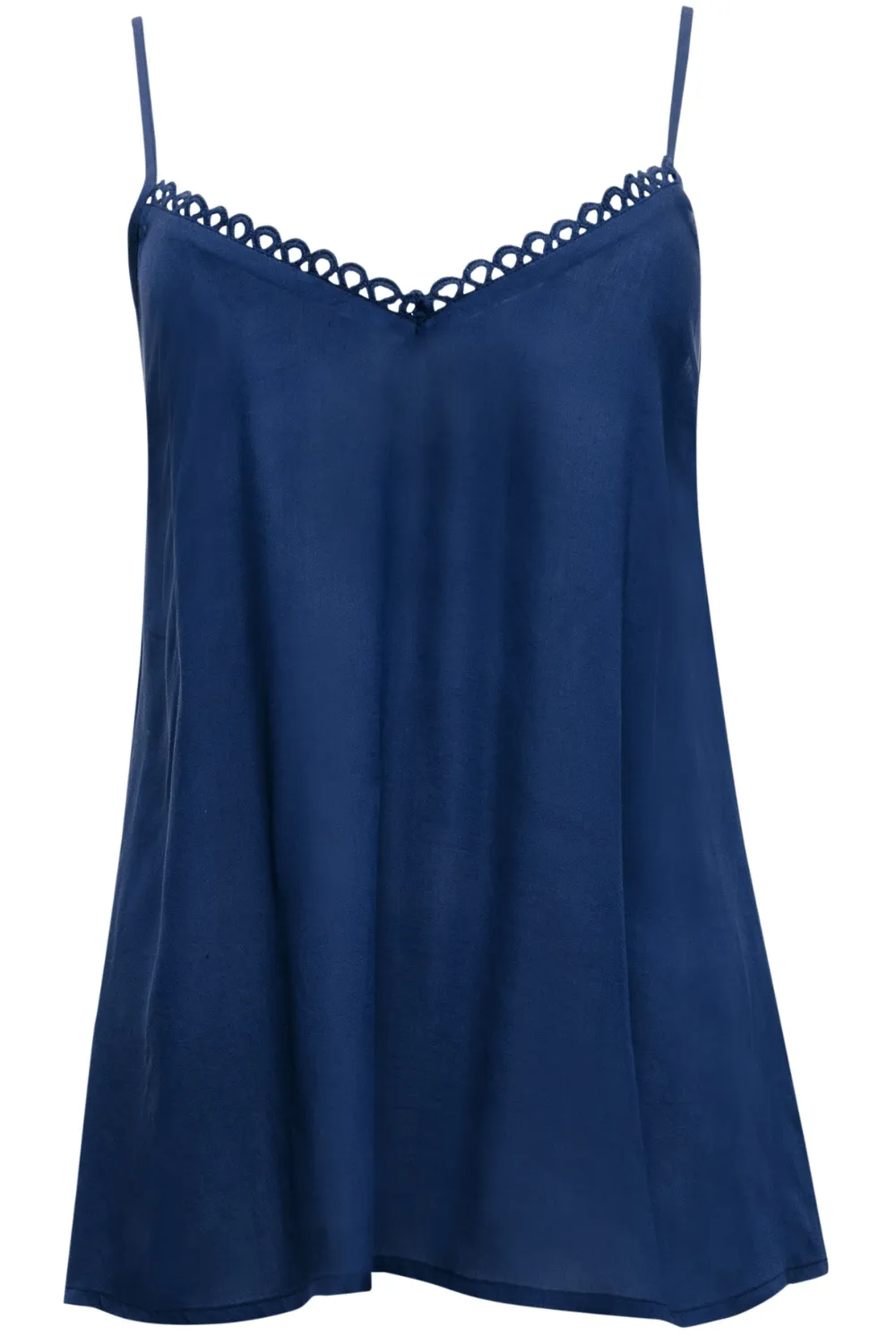 Bea Modal Camisole Dark Blue. Size UK 14