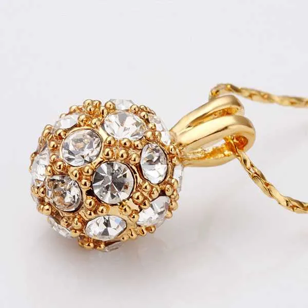 Best Gift acessorios para mulher necklace men crystal ball collares mujer bijoux women 38 ELY