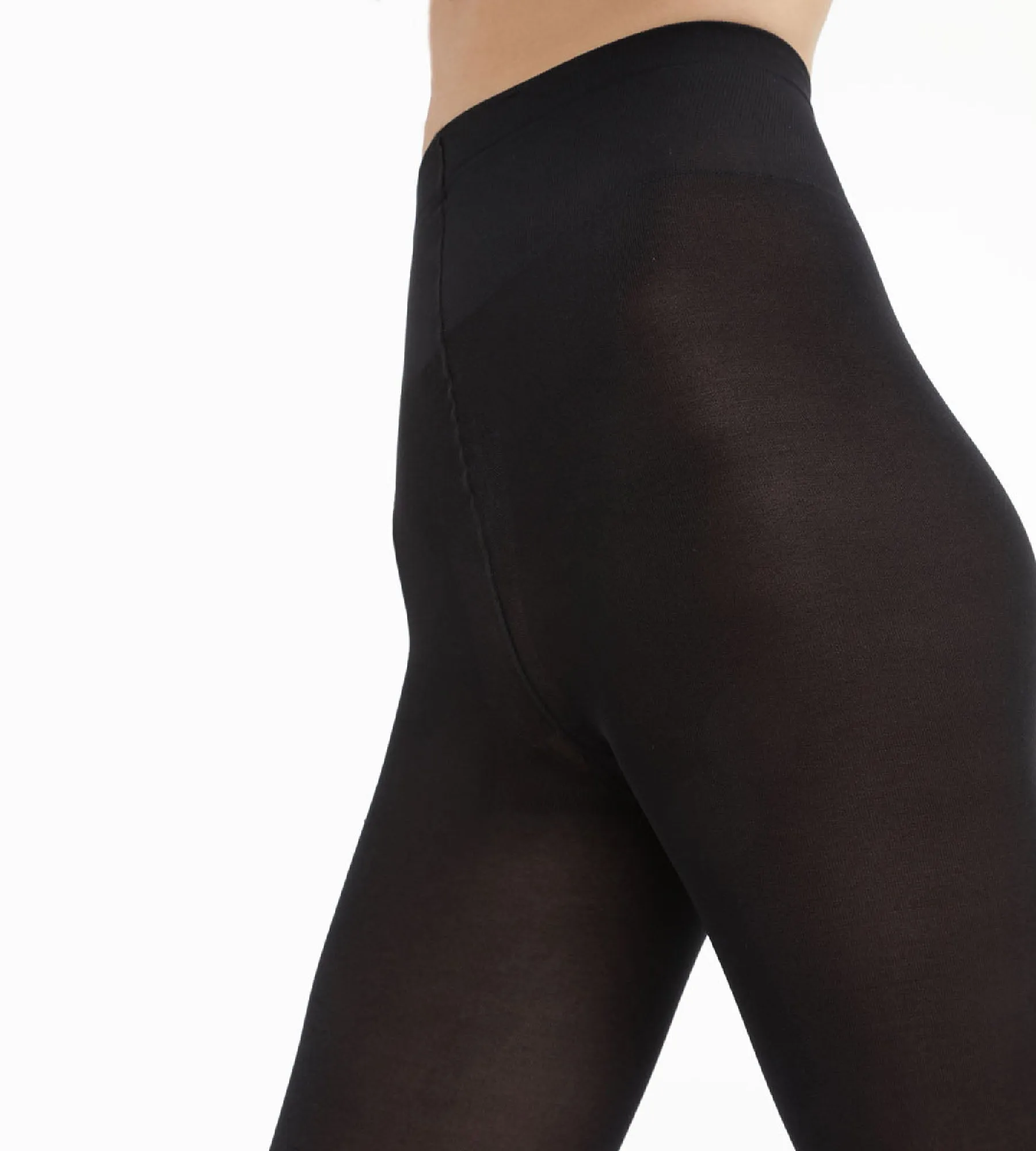 Black Diam's Jambes Fuseles 70 blackout leg shaper tights
