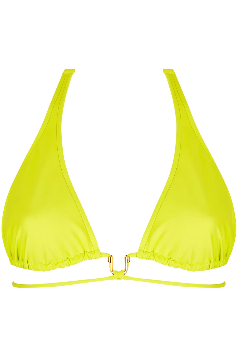 Classe Nautique Triangle Bikini Top in Lime