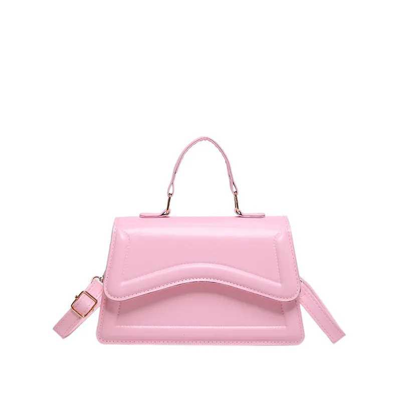 Colorful Shoulder Messenger Bag Stylish Good Texture Solid Color Women's