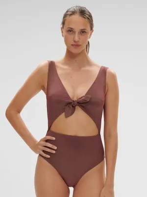 Daphn Wireless One-Piece - Lurex Dark Purple