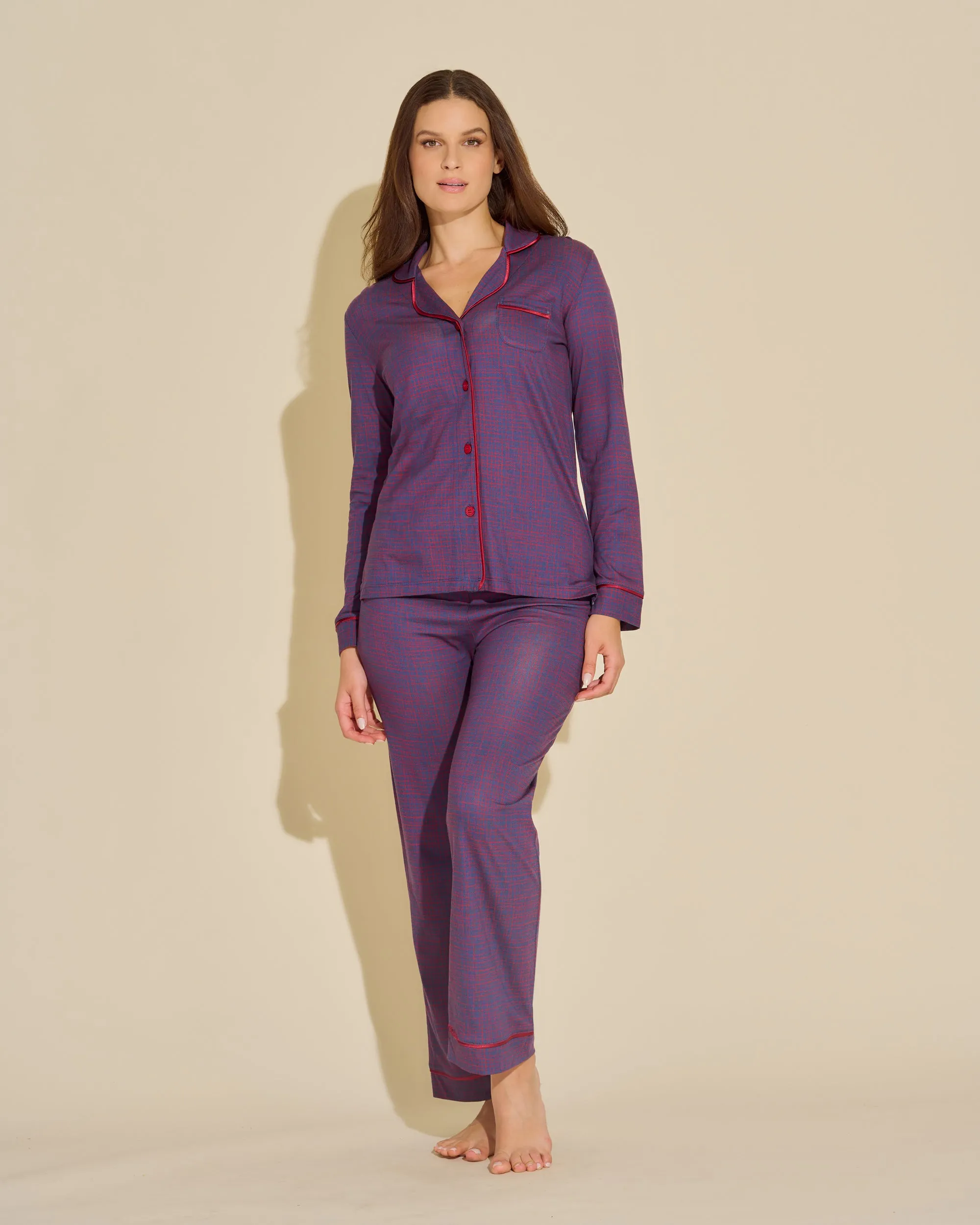 Ensemble Pyjama Haut  Manches Longues Et Pantalon