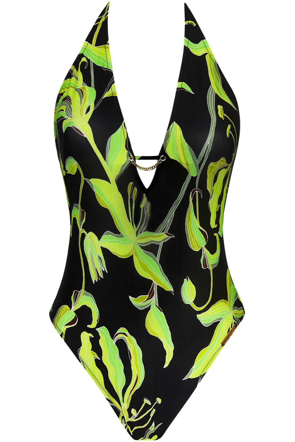 Fleurs de Nuit Halter Swimsuit