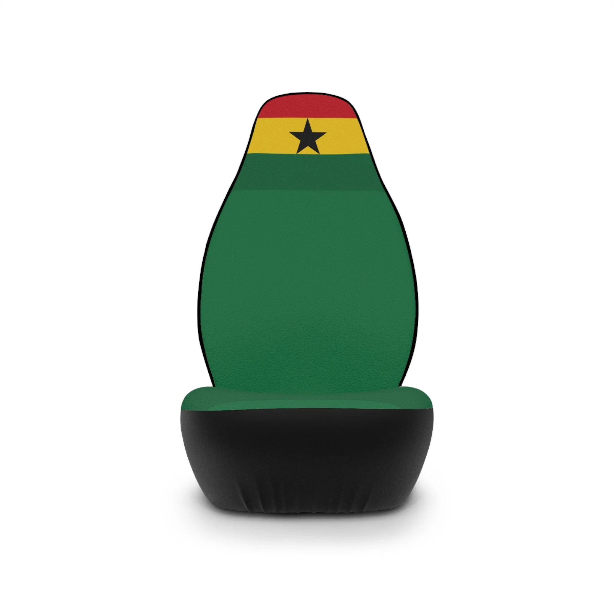 Ghanaian Flag Car Seat Covers - Stylish & Durable Auto Accessories