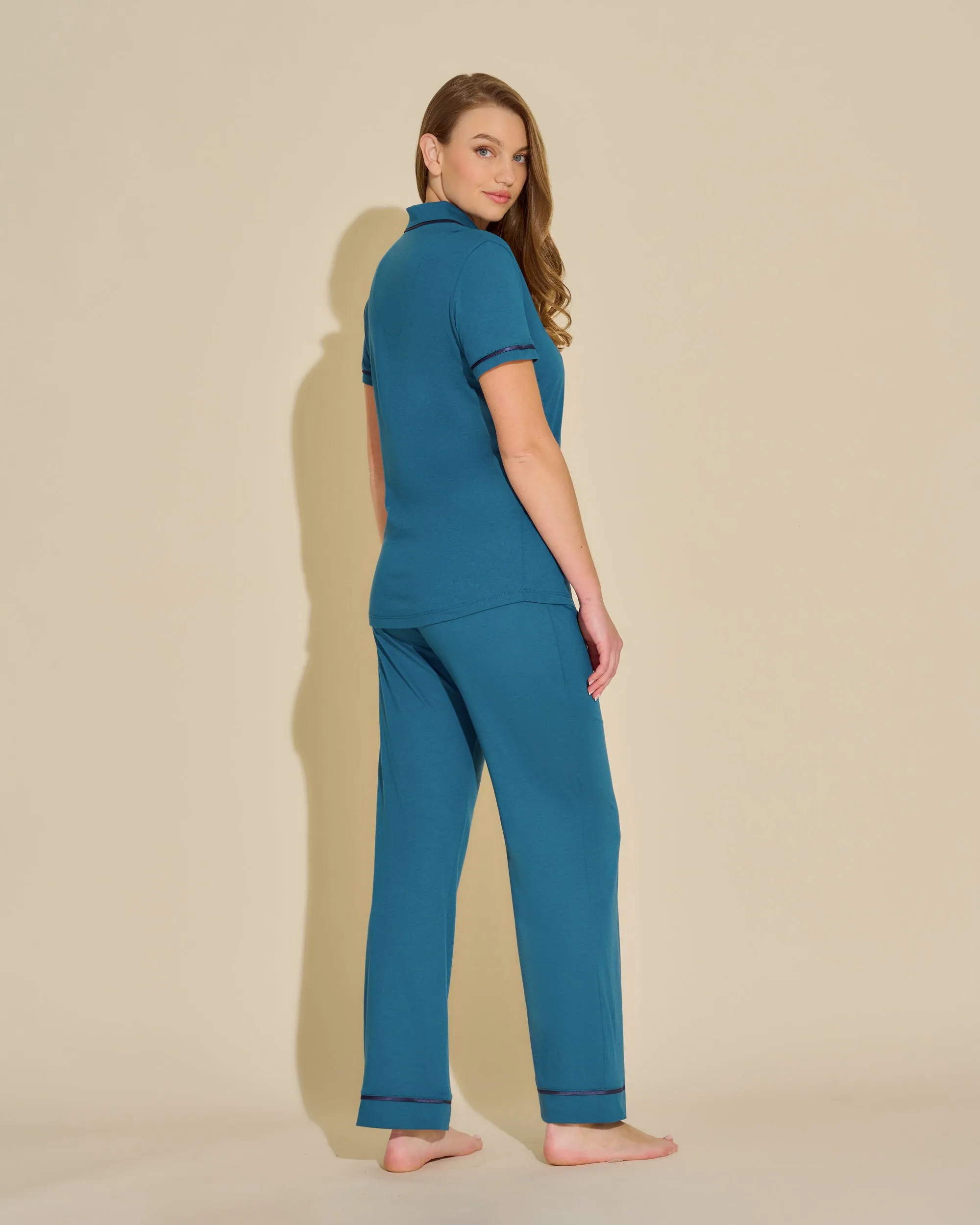 Kurzrmeliges Top & Hose Pyjama-Set