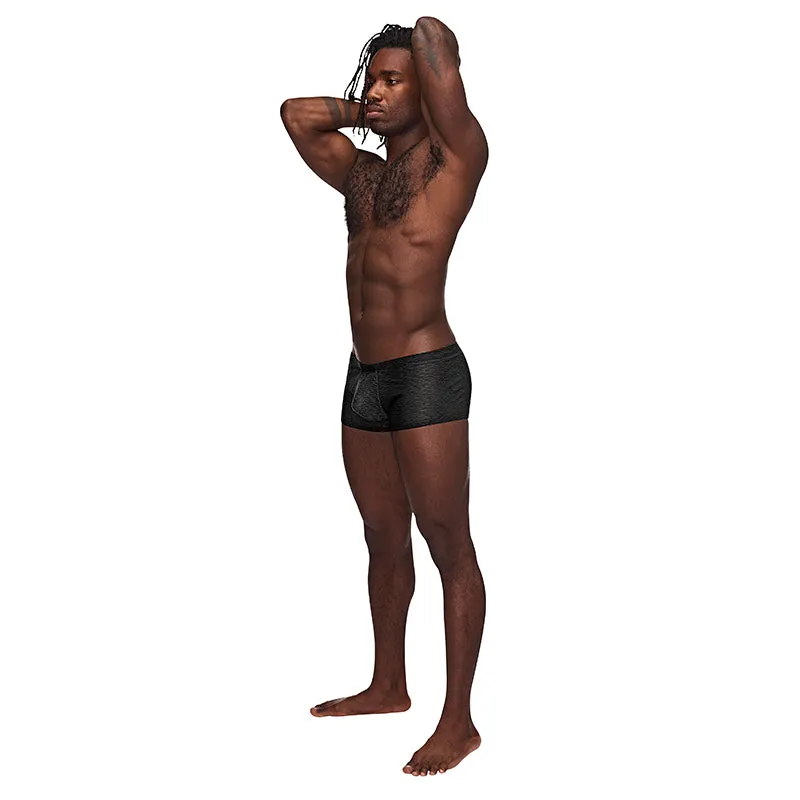Male Power Sneak Peek Mini Short Black Small