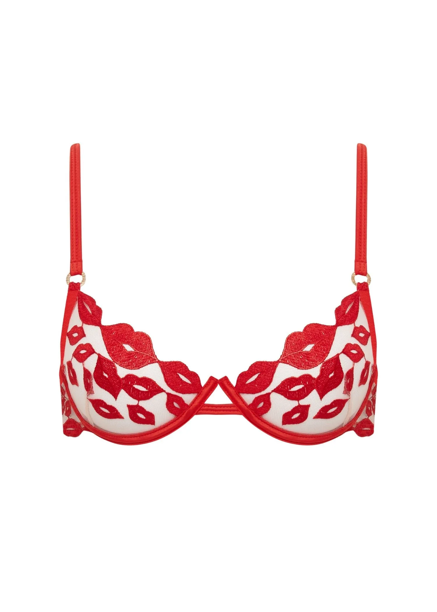 Marian Wired Bra (Tomato Red/Sheer)