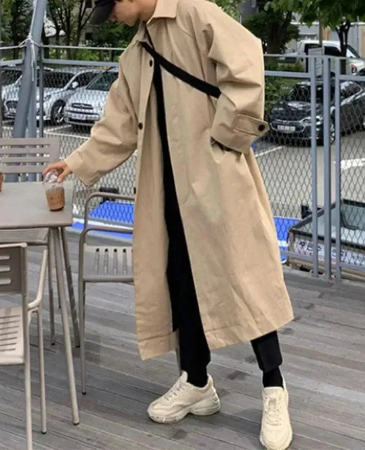 Men's Long Oversized Overcoat