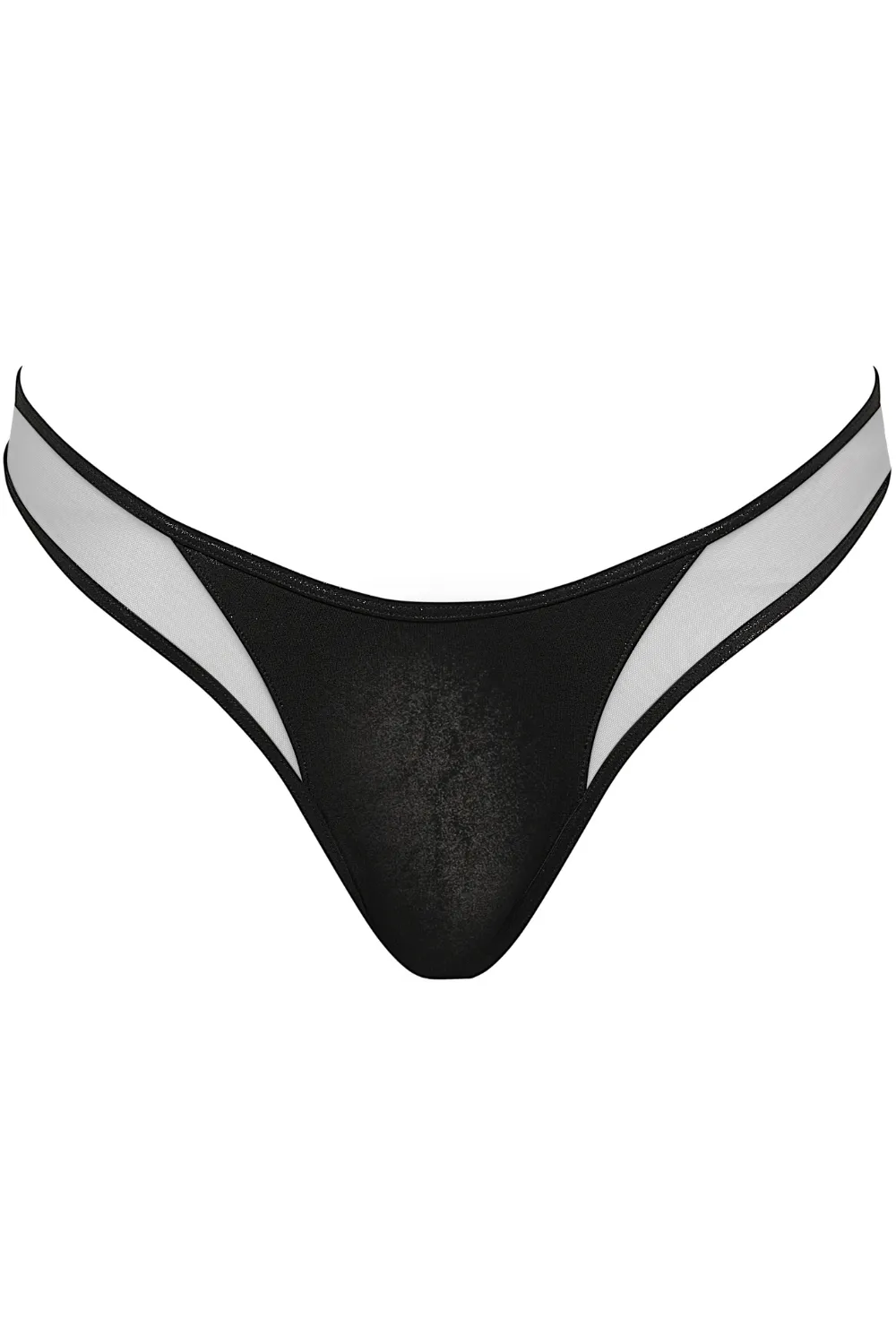 Minuit Thong Bikini Bottom in Black