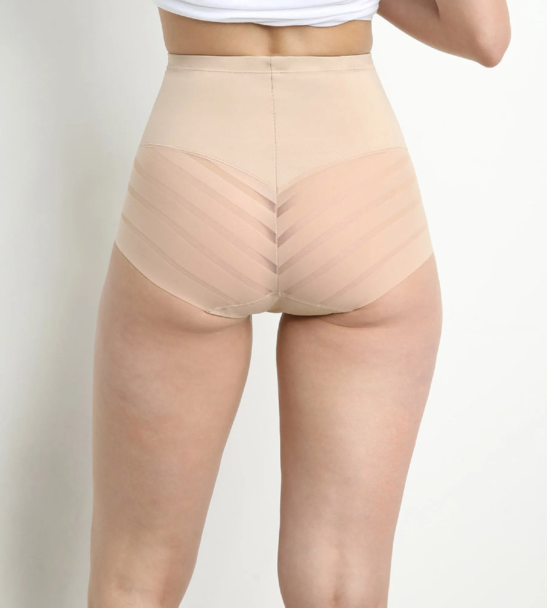 Nude High-Waist Flat Tummy Briefs  Dim Silhouette Elegance