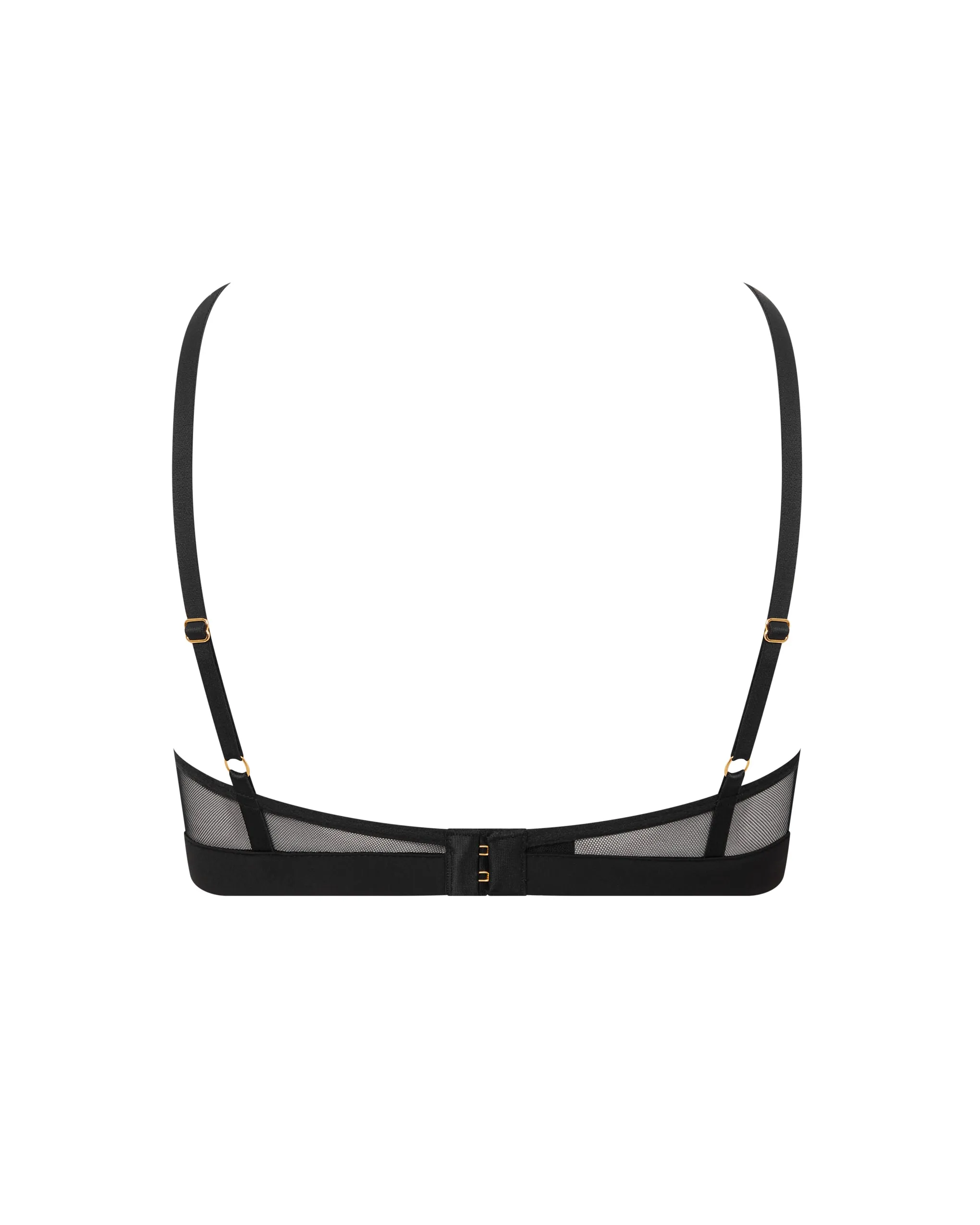 Orla Sheer Mesh Bra Black