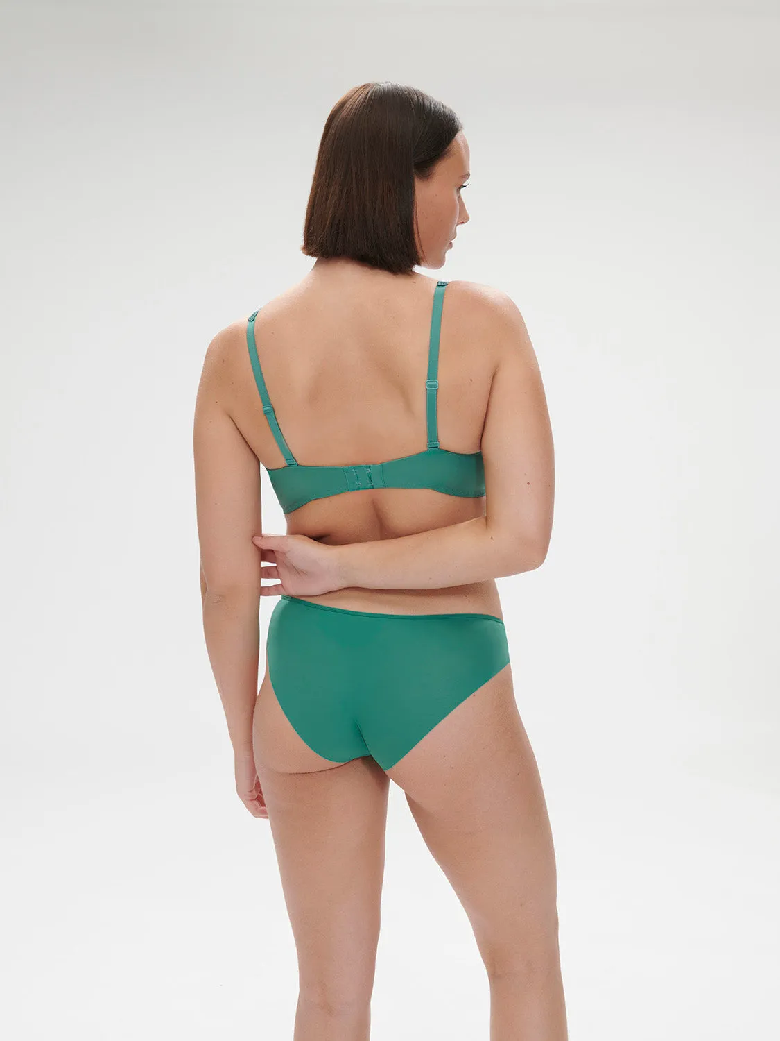 Saga Sheer Demi - Garden Green