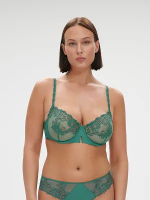 Saga Sheer Demi - Garden Green