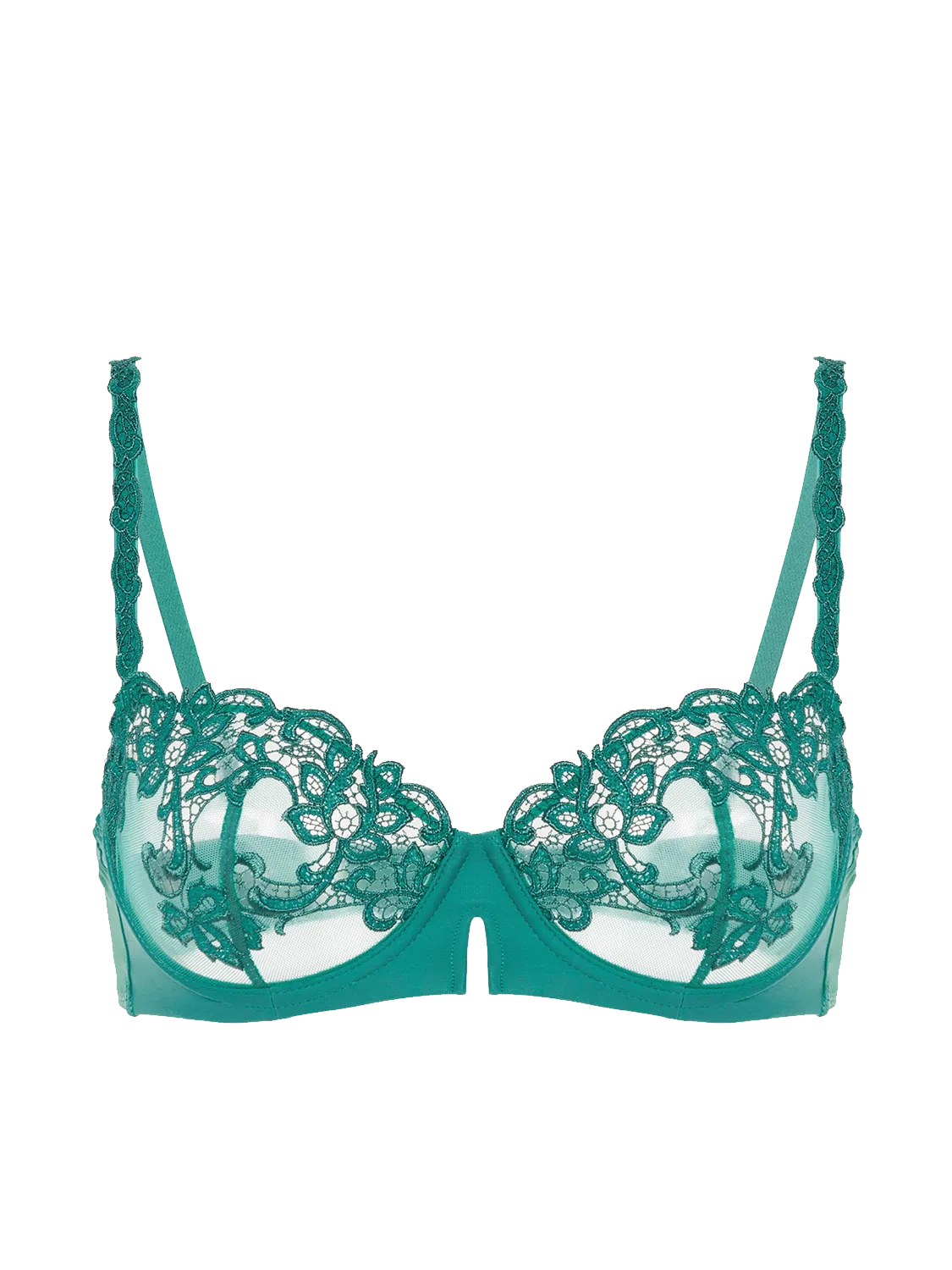 Saga Sheer Demi - Garden Green