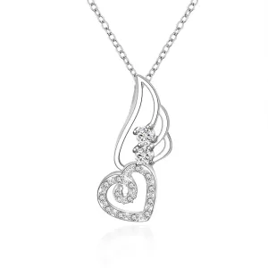 silver plated Chain fly hearts id Necklaces Pendants Men jewelry 622 ELY