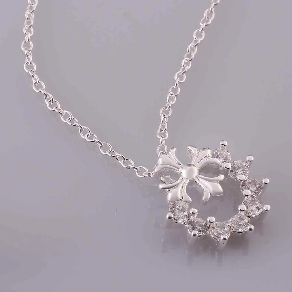 silver plated Chain furit star Necklaces Pendants Men jewelry 659 ELY
