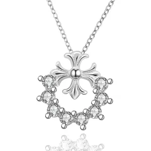 silver plated Chain furit star Necklaces Pendants Men jewelry 659 ELY