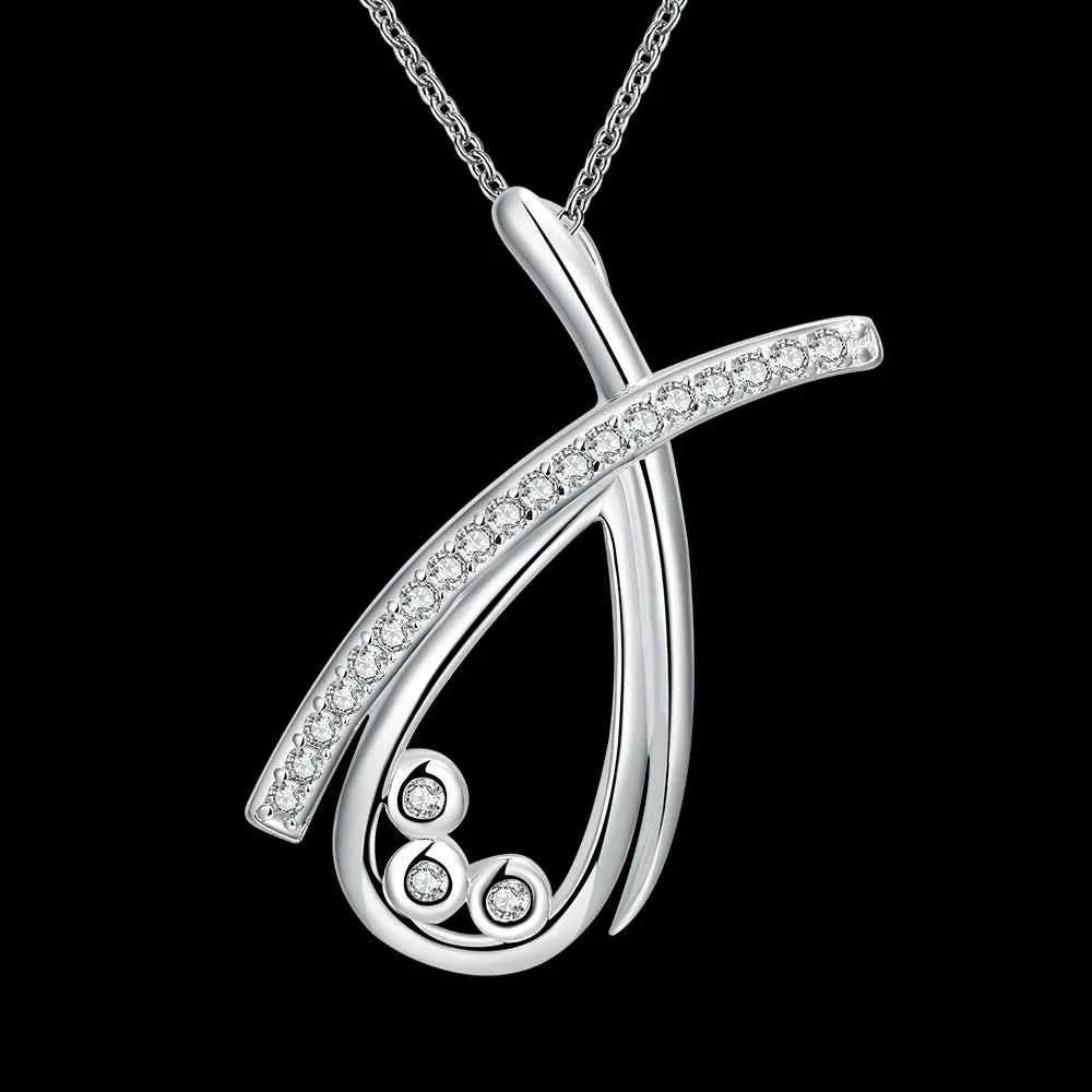 silver plated necklaces & pendants Teardrop shaped insets colar vintage diy 699 ELY