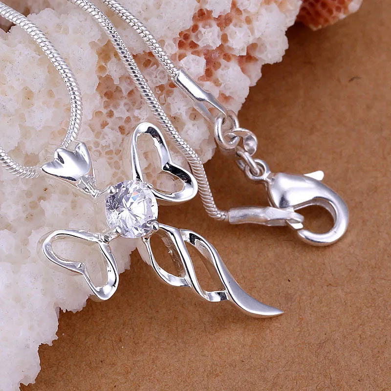 silver plated pendant necklace cross vintage necklace Costume Jewellery ELY