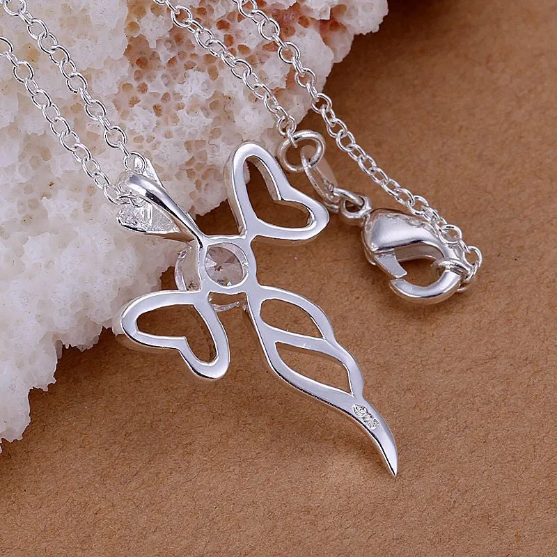 silver plated pendant necklace cross vintage necklace Costume Jewellery ELY