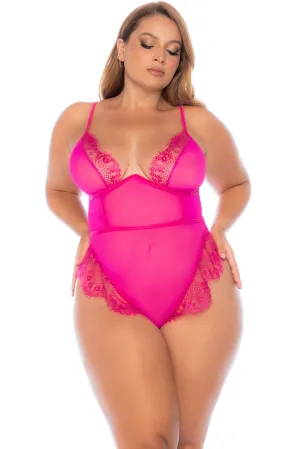 Underwire Lace Bodysuit in a Flattering Hue