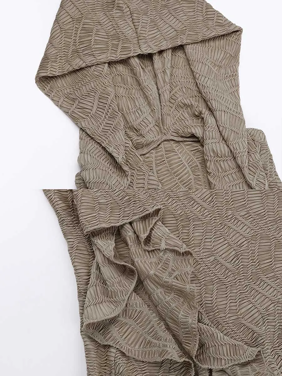 Vintage Hooded Maxi Dress