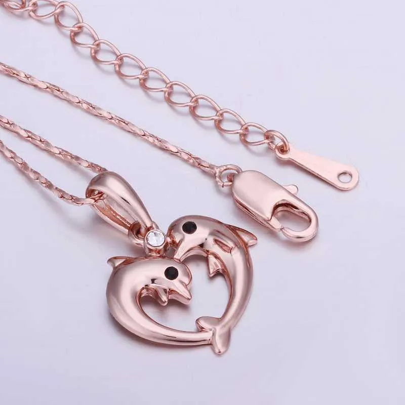 Vintage Love 18K Gold Plating choker necklace Goldfish collares mujer joias ELY