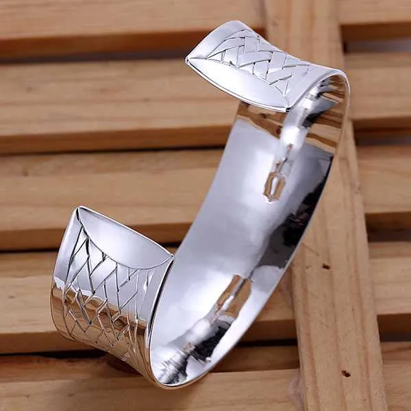 Vintage Love silver Bracelet & Bangle Finished Weaved women pulseras accessories SMTB 31 ELY
