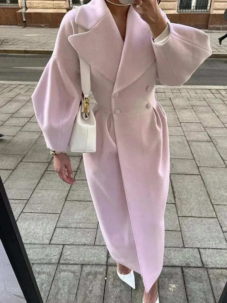 Women's Lantern Sleeve Overcoat