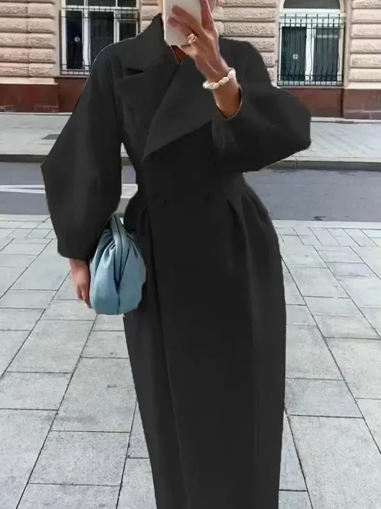 Women's Lantern Sleeve Overcoat