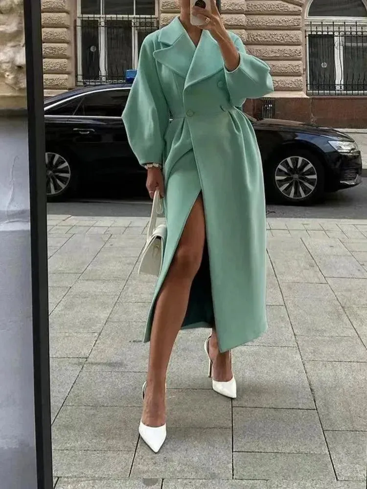 Women's Lantern Sleeve Overcoat